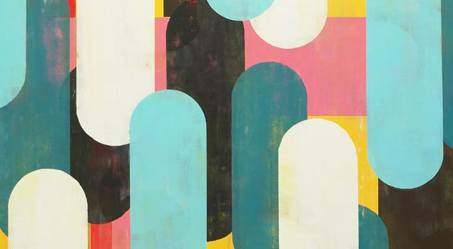 Enorm groot schilderij abstract