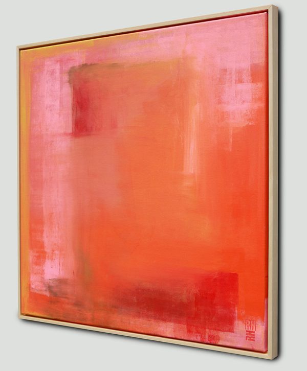 Modern schilderij roze