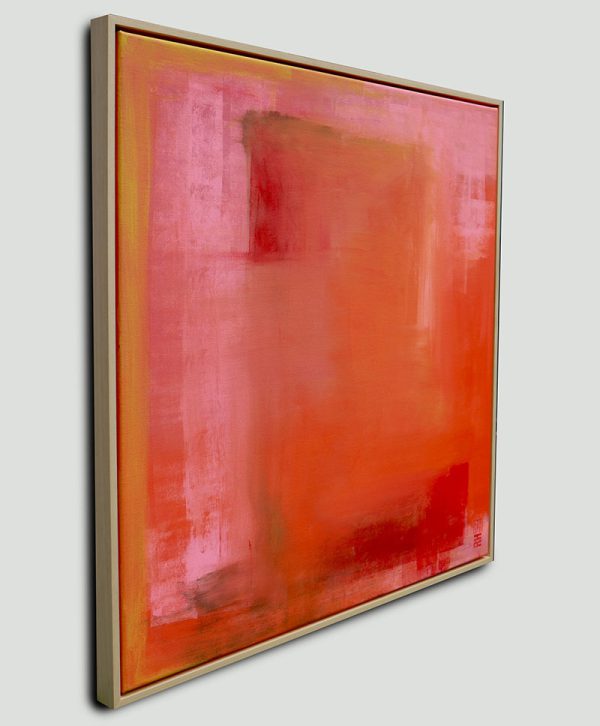 Modern schilderij roze