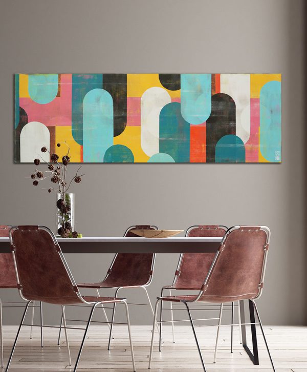 Abstract schilderij woonkamer Traffic landscape 50