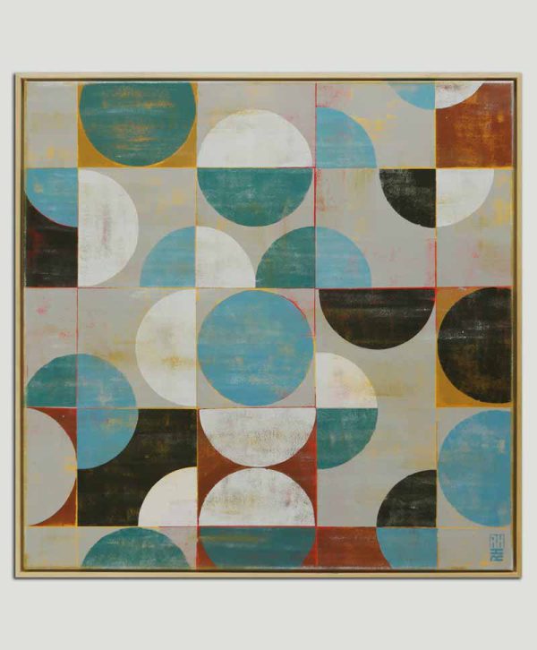 Traffic Square Grey- Modern schilderij - Afbeelding 3