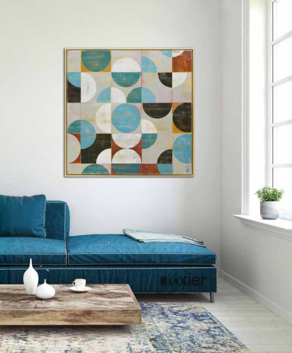 Traffic Square Grey- Modern schilderij - Afbeelding 2