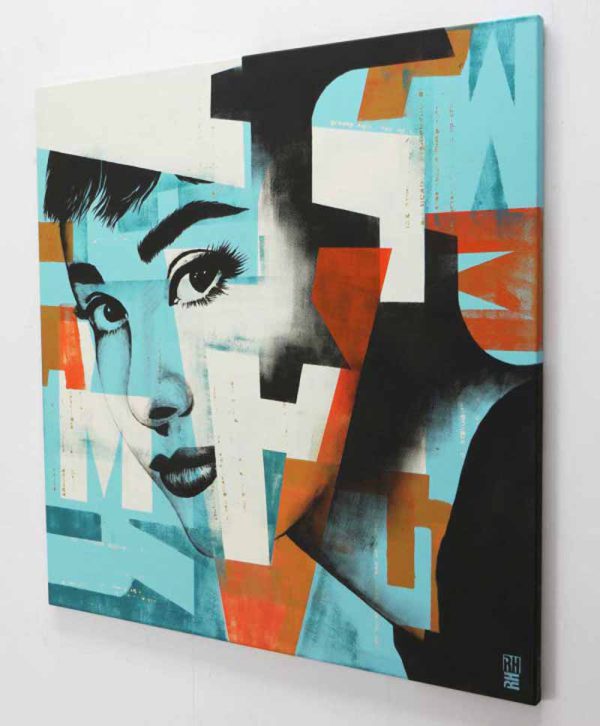 Audrey - Modern schilderij - Afbeelding 3