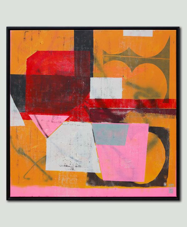 Fractured Orange Pink