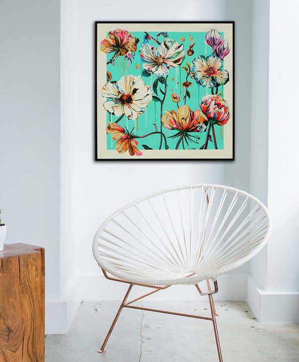 Bloemen schilderij-Fantasie Flowers