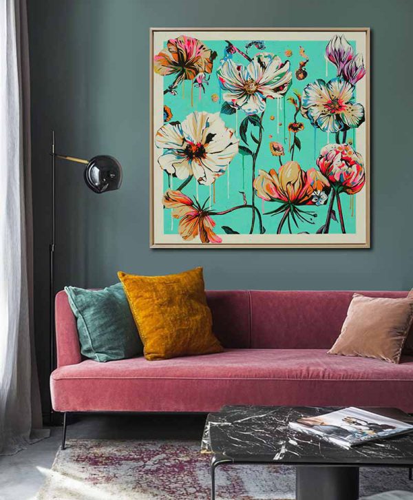 Bloemen schilderij-Fantasie Flowers