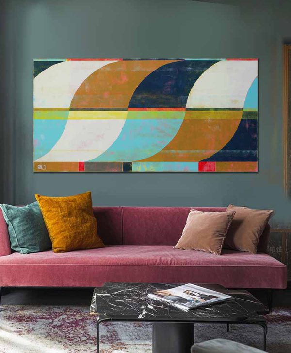 Circle in Circle Turquoise 70 - Afbeelding 6