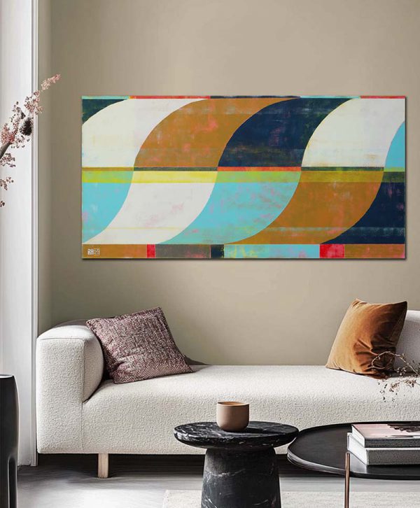 Circle in Circle Turquoise 70 - Afbeelding 2