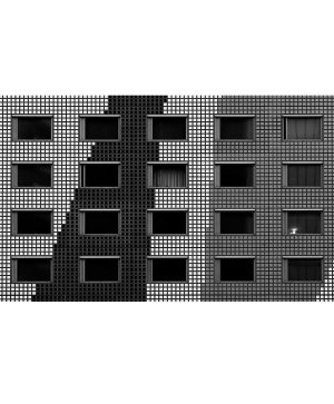 modern gebouw zwart wit