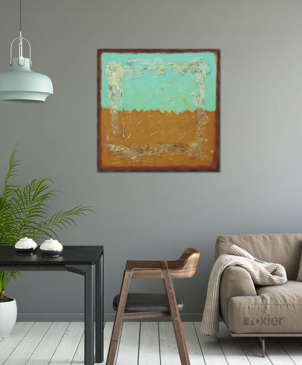 Sand & Turquoise Square  - Ronald Hunter - Afbeelding 2