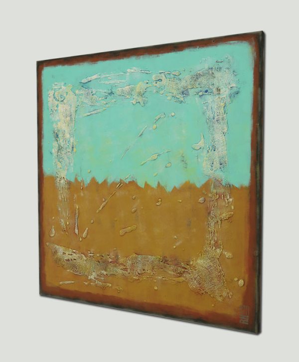 Sand & Turquoise Square  - Ronald Hunter - Afbeelding 4