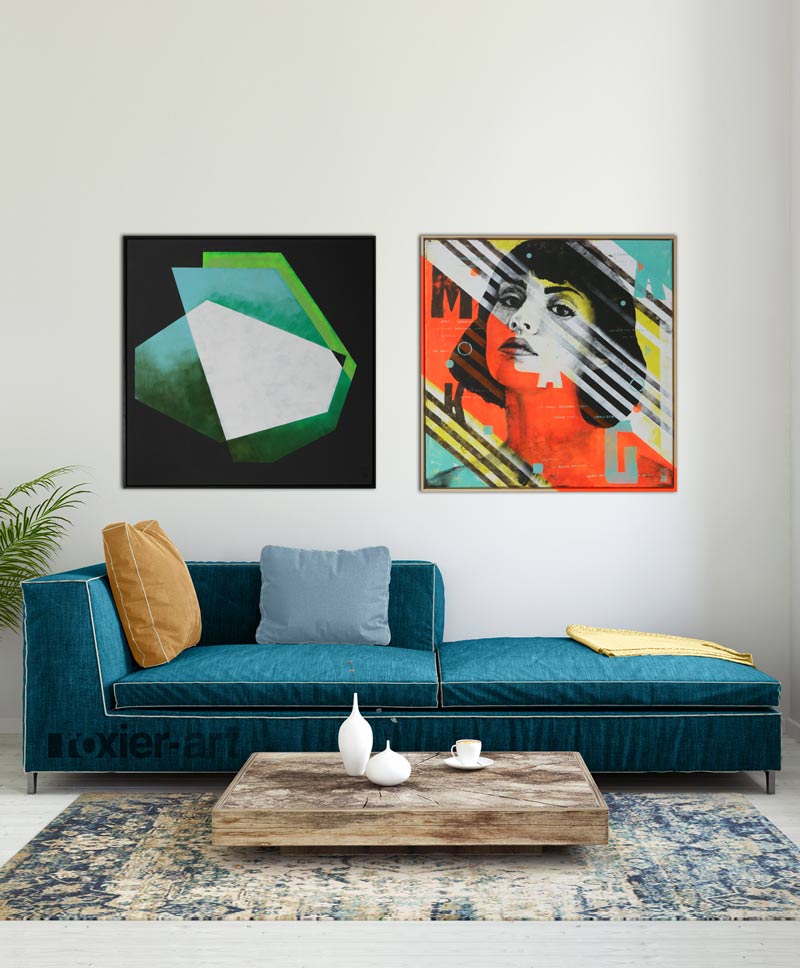 tweeluik duo schilderij tweeluik duo schilderij