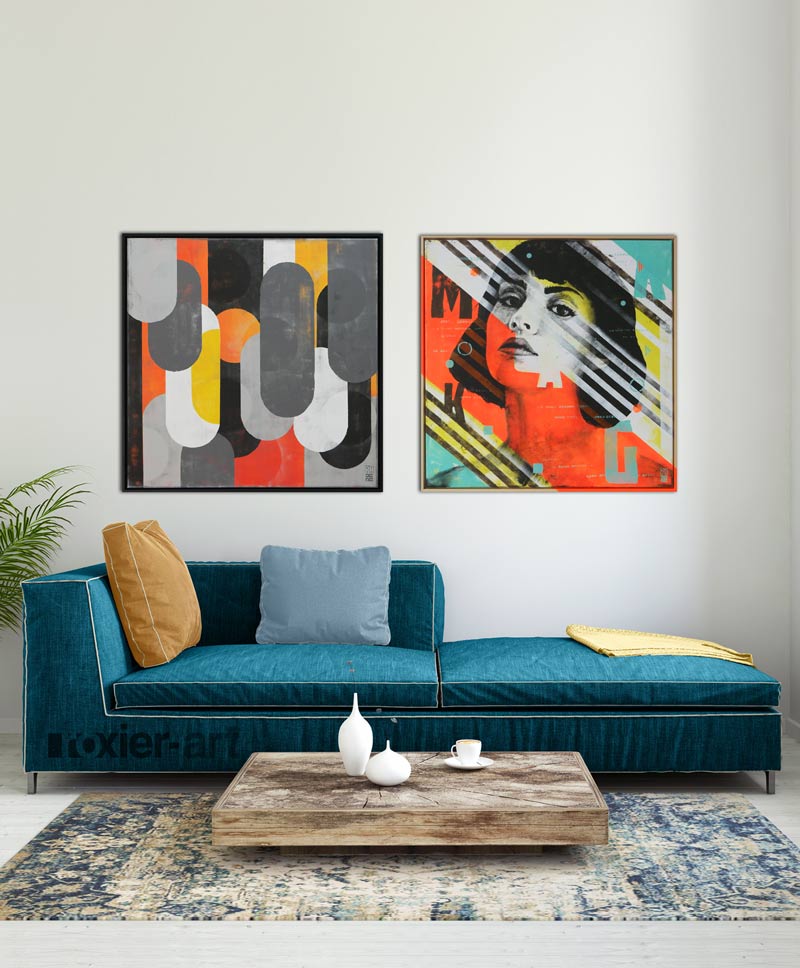 tweeluik duo schilderij tweeluik duo schilderij