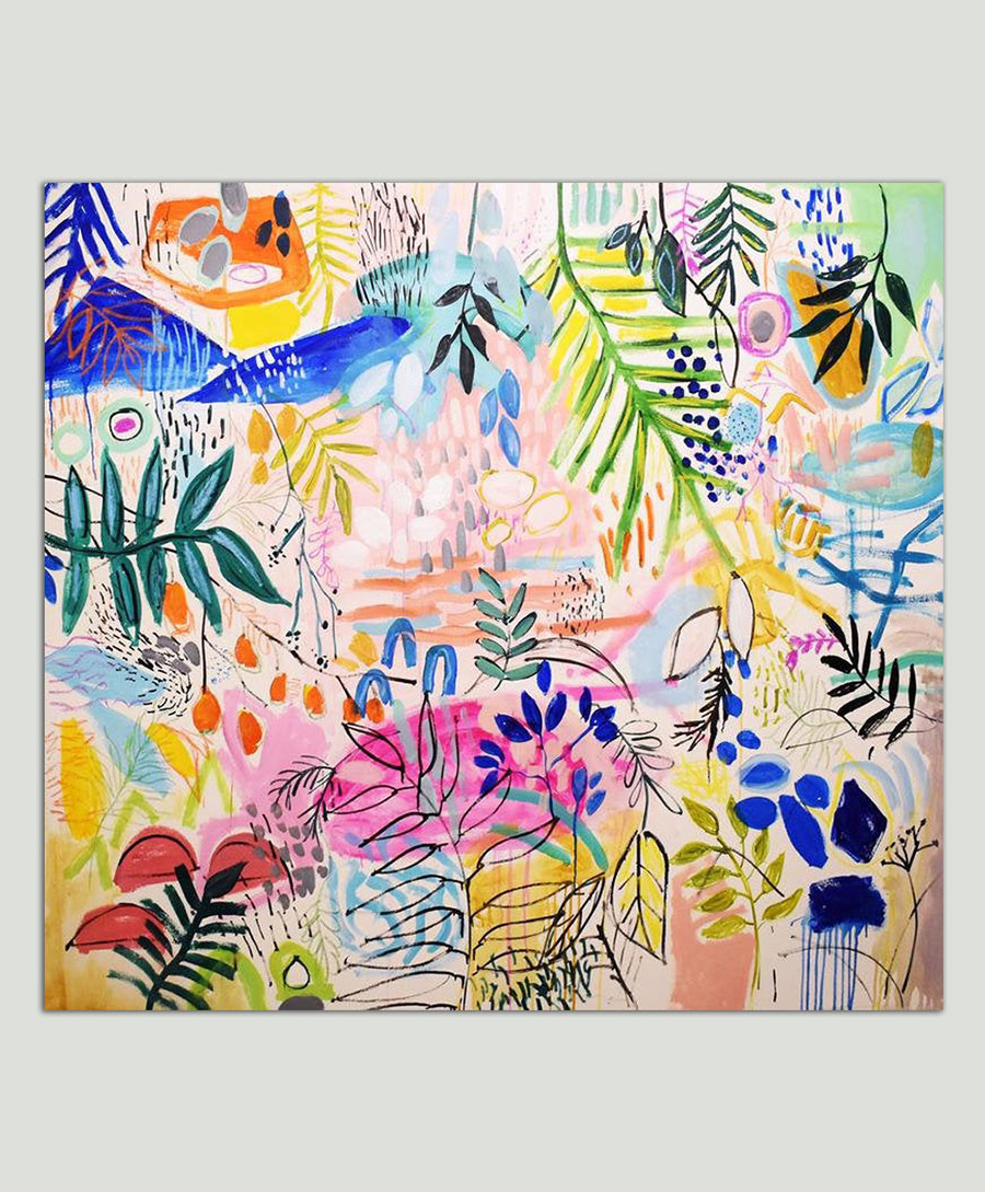 Figuratief Schilderij | Tropical Garden | Art Gallery roxier | Rotterdam