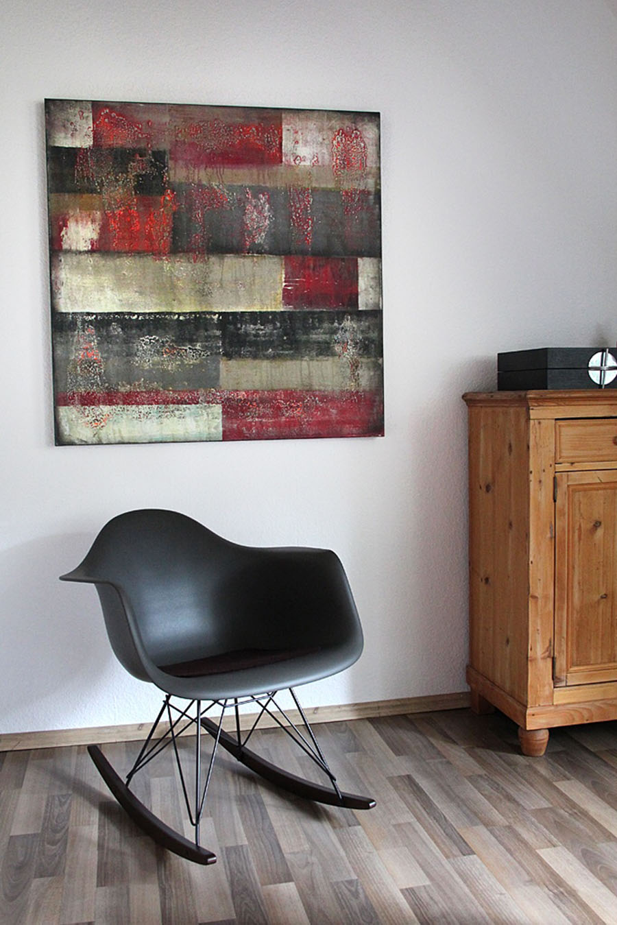large abstract painting, by Ronald Hunter kunst in opdracht