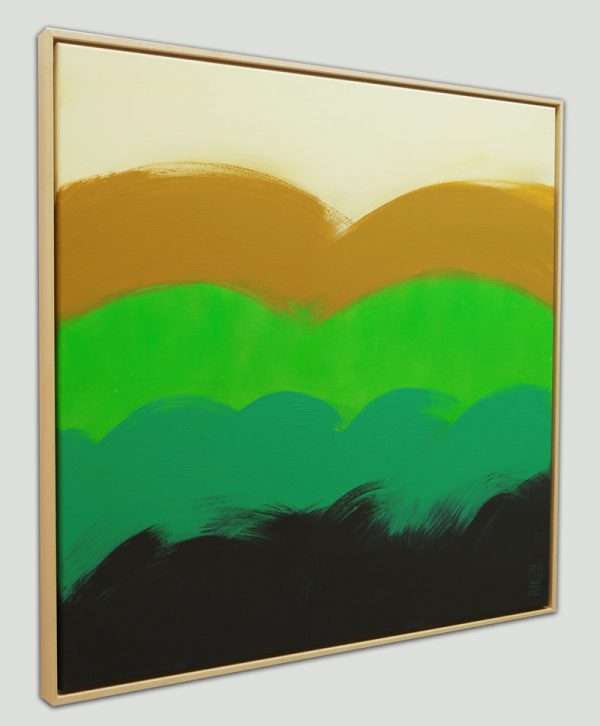 The Wave in Green - Incl Lijst - Afbeelding 3