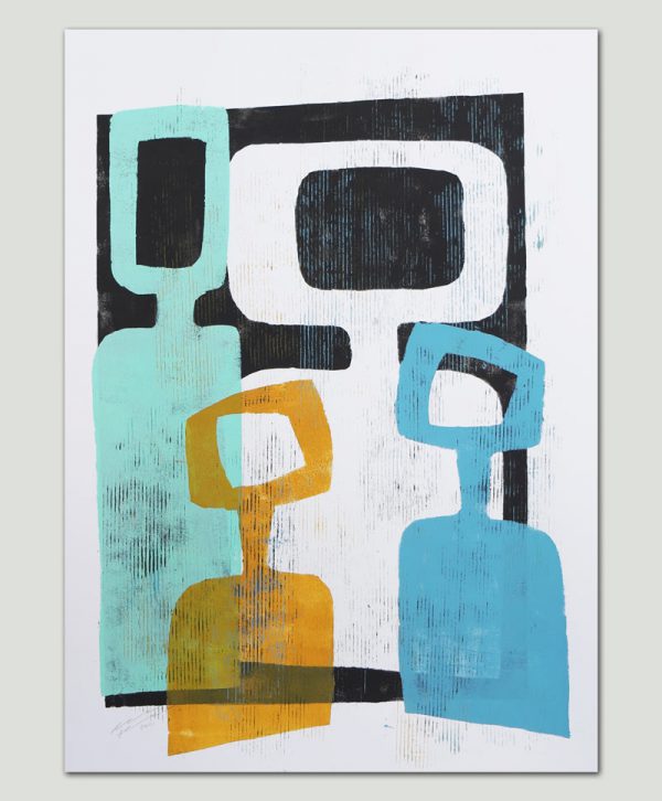 Family Portrait Blue - Large - Afbeelding 3