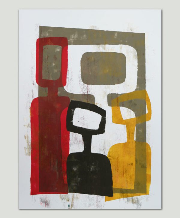 Family Portrait Red - Large - Ronald Hunter