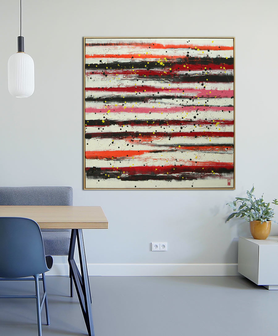 groot_rood_schilderij_xl_abstract_roxier_art groot rood schilderij