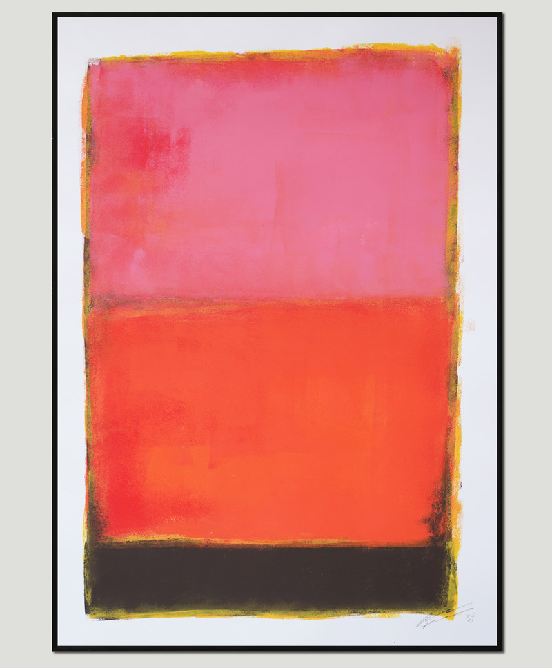 koop roze schilderij