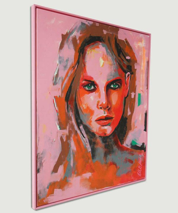 Pink Portrait - Incl. Lijst - ROCO Studio - Afbeelding 3