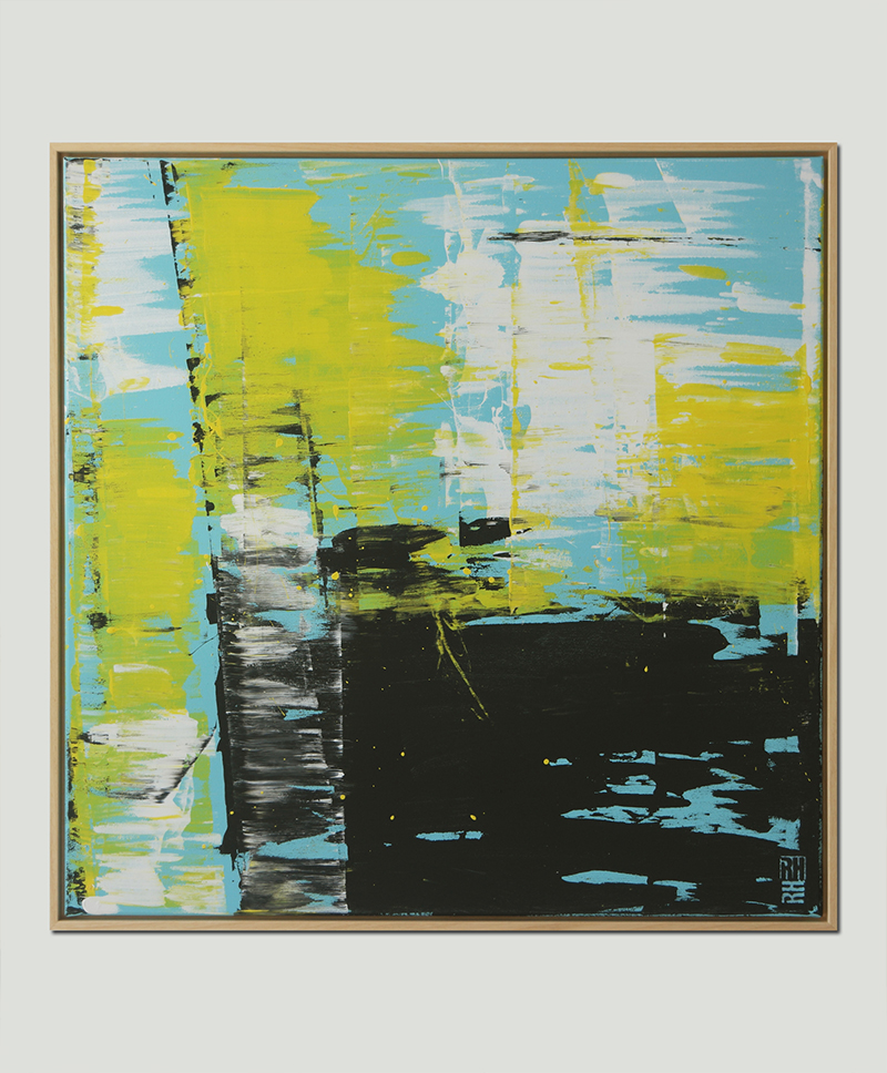modern schilderij met lijst