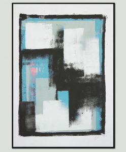 modern schilderij op papier