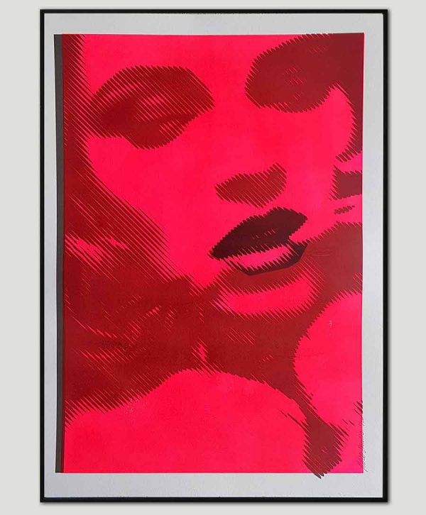 Biting Lip in Neon #2 - ROCO Studio - Afbeelding 3
