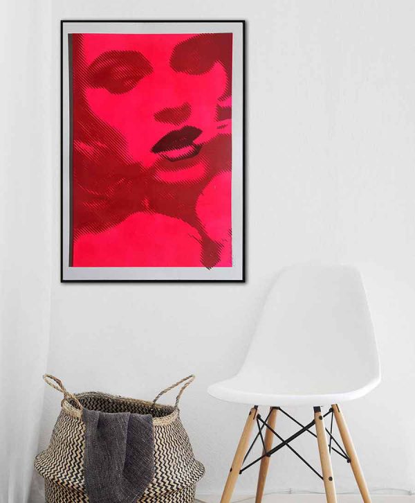 Biting Lip in Neon #2 - ROCO Studio - Afbeelding 2