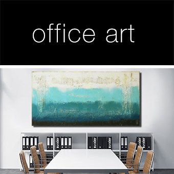 office art blue painting abstract