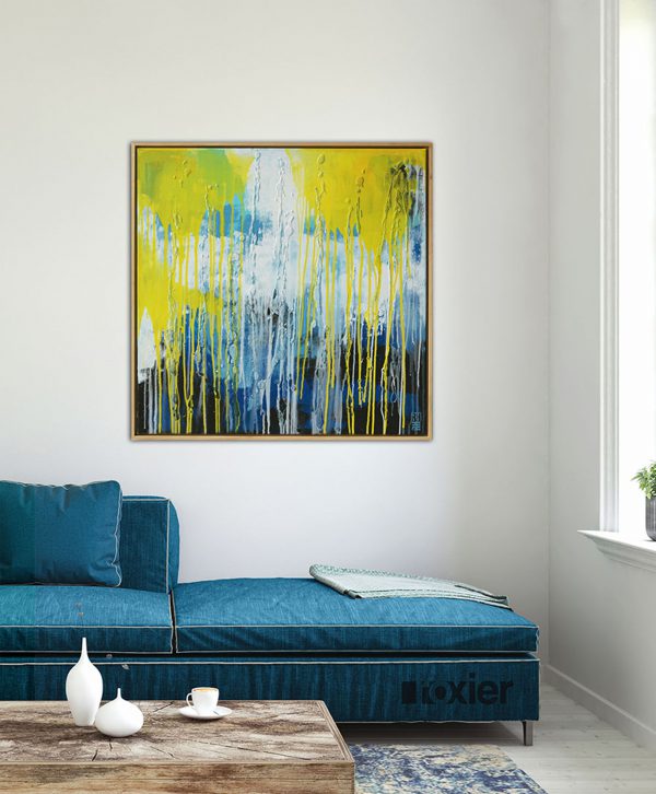 Blue Yellow Splashes - Afbeelding 2
