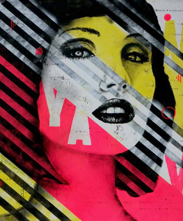 Striped Pink - Incl Lijst - Ronald Hunter - Afbeelding 5