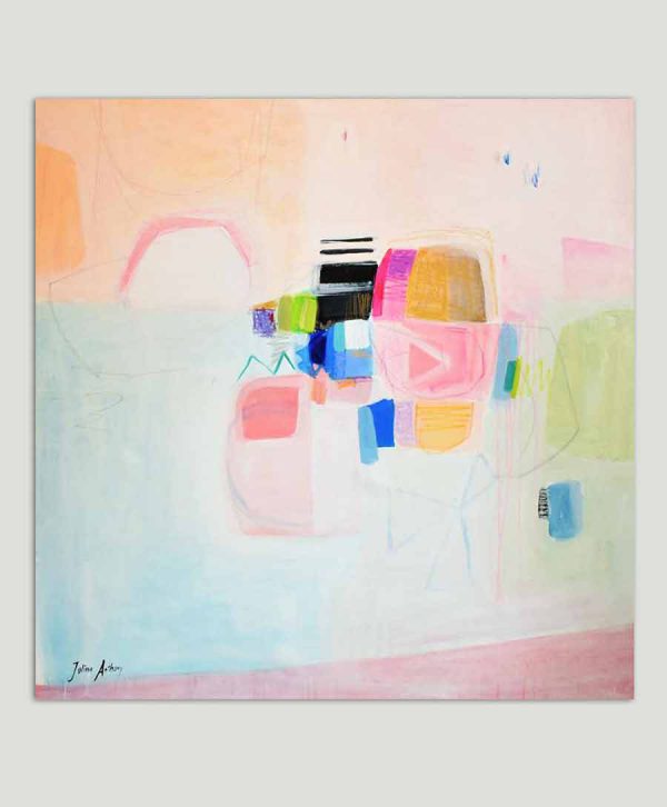 roze schilderij