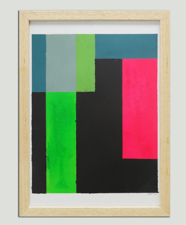 Cubistic Modern Pink - Incl. Lijst - Ronald Hunter - Afbeelding 3