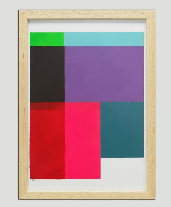 Cubistic Modern Pink - Incl. Lijst - Ronald Hunter - Afbeelding 4