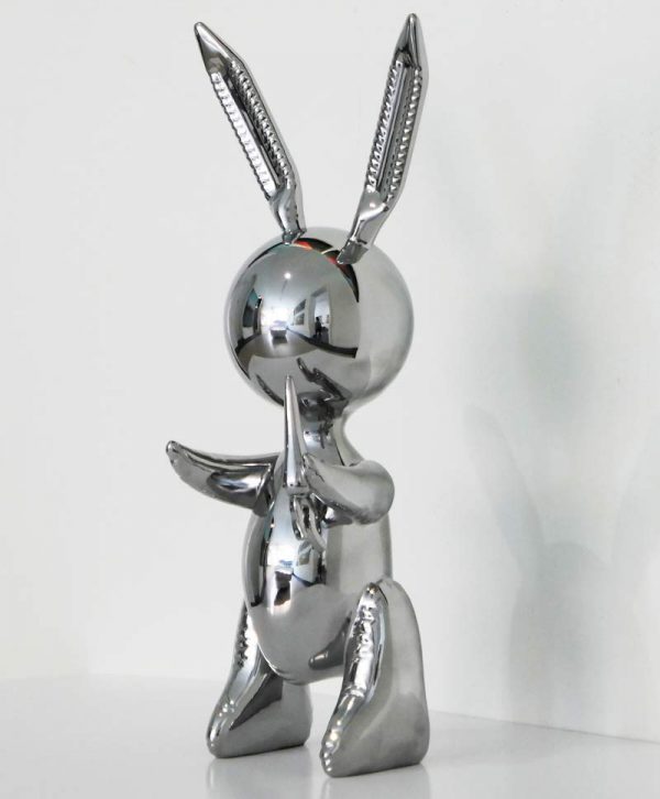 Balloon Rabbit Silver XL - Afbeelding 3