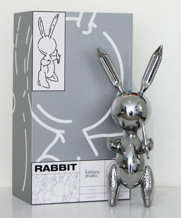 Balloon Rabbit Silver XL - Afbeelding 2