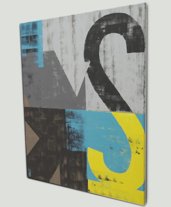 Vintage Typopop in Blue - Ronald Hunter - Afbeelding 4