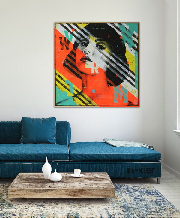 Striped Orange - Incl Lijst - Ronald Hunter - Afbeelding 2