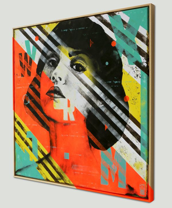 Striped Orange - Incl Lijst - Ronald Hunter - Afbeelding 4