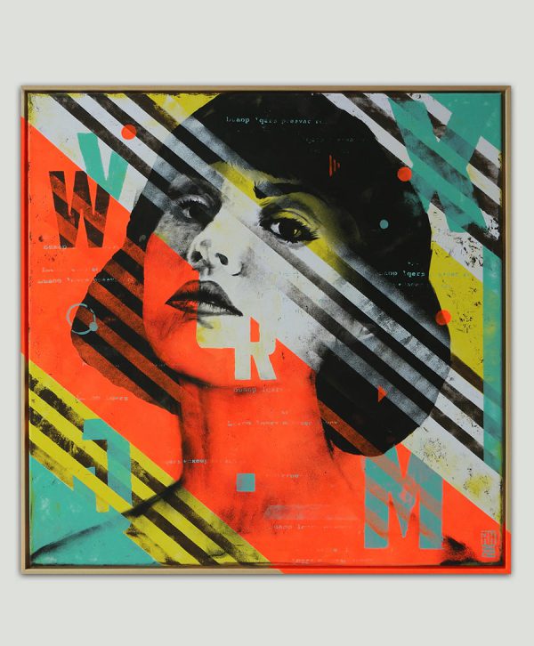 striped pop art kunst