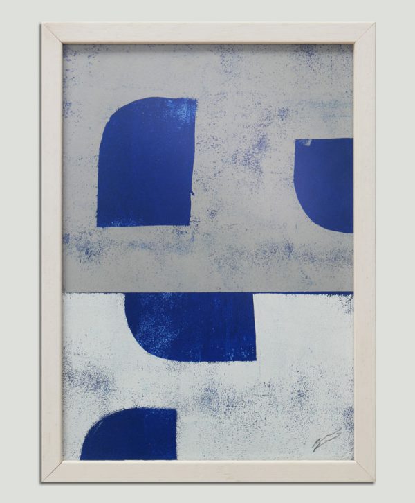 Grey & Blue Stacked - Incl. Lijst - Ronald Hunter - Afbeelding 3