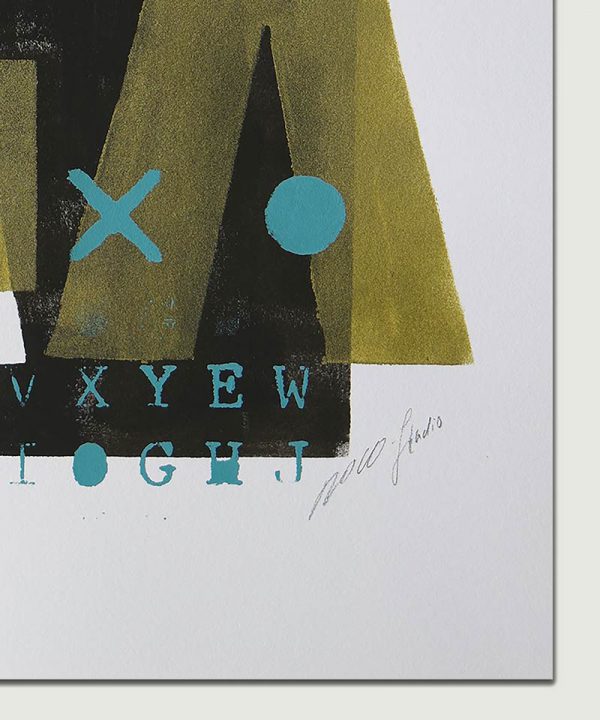 Gold Typography Blue - Afbeelding 5