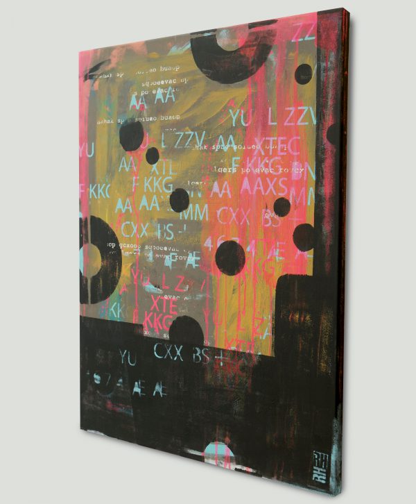 typografische schilderij