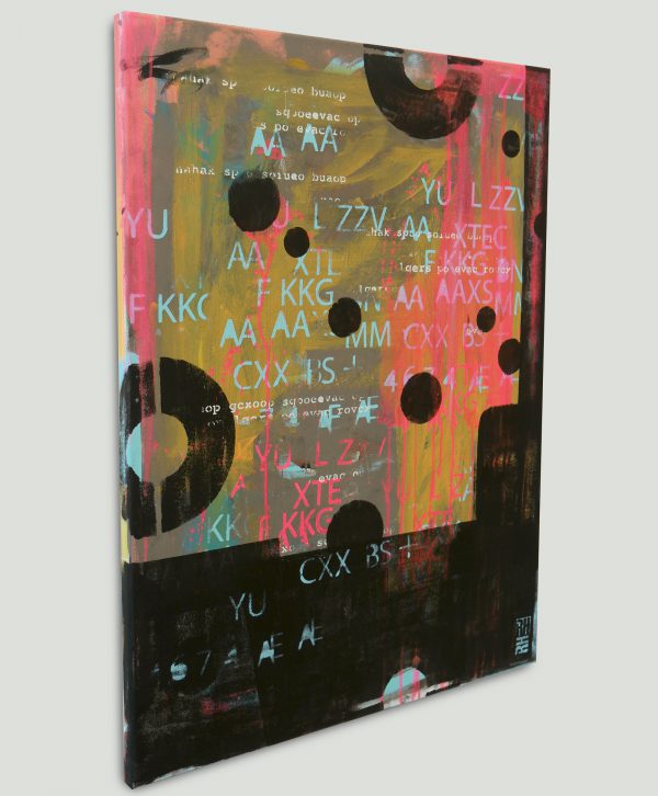 typografische schilderij
