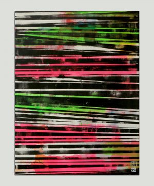 verticaal neon schilderij