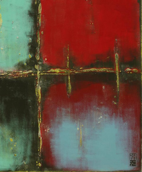 RED over Turquoise - Ronald Hunter - Afbeelding 6