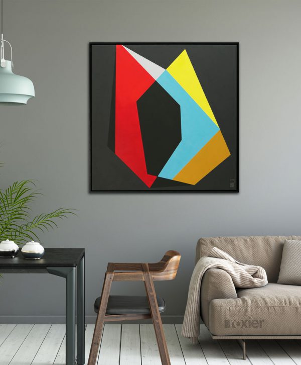 Black Diamond - Abstract schilderij - Afbeelding 2